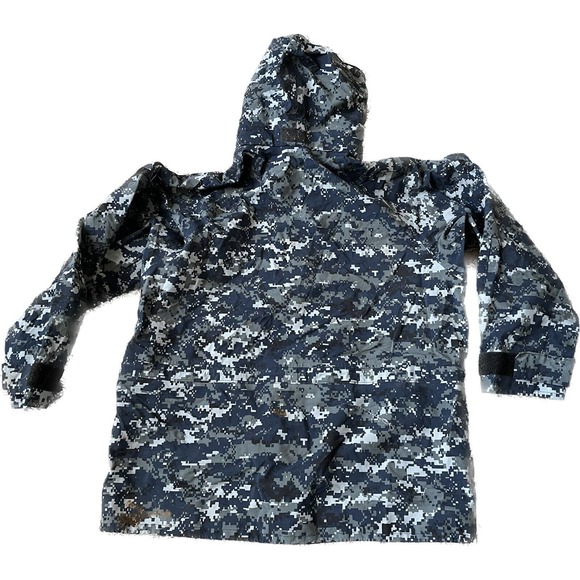 USN United States Navy Blue Digital Gore-tex NWU Parka Medium Short - Picture 2 of 9